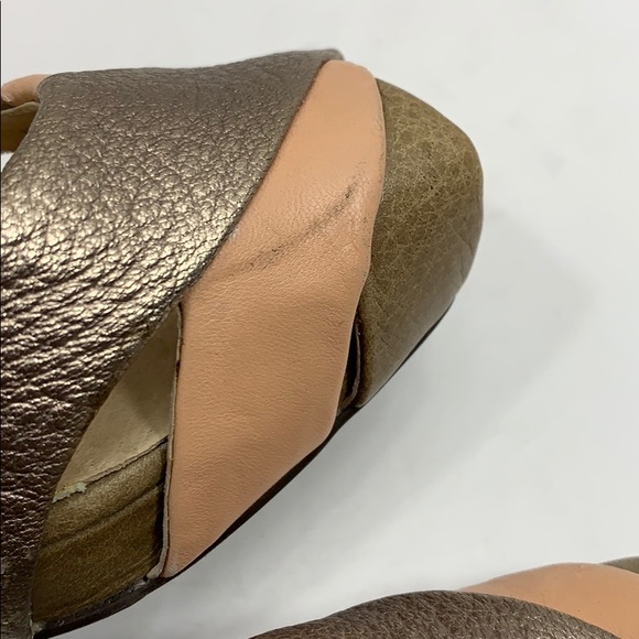 Farylrobin leather peep toe wedges size 11 - Picture 11 of 11